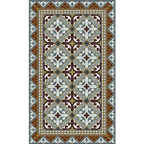 Tappeto contemporaneo - FLOR DE LIS- L1 - BEIJA FLOR - a motivi / in vinile / rettangolare