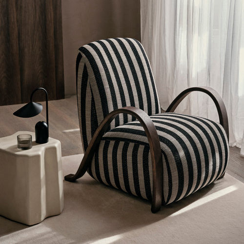 Poltrona contemporanea - Buur - Ferm Living - in tessuto / in rovere / su misura