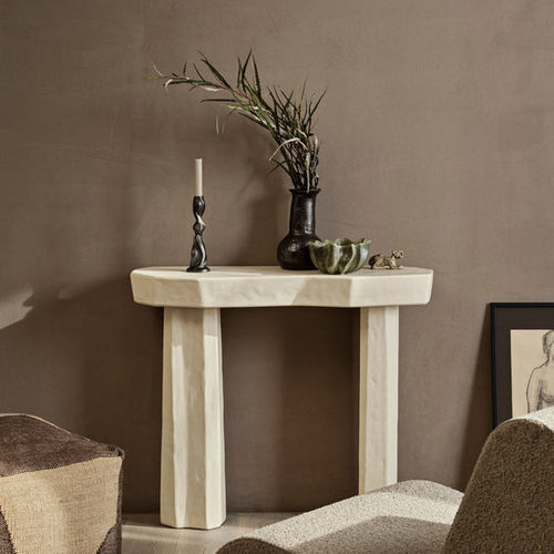 Consolle contemporanea - Staffa  - Ferm Living - in calcestruzzo / con supporto in calcestruzzo / per uso residenziale