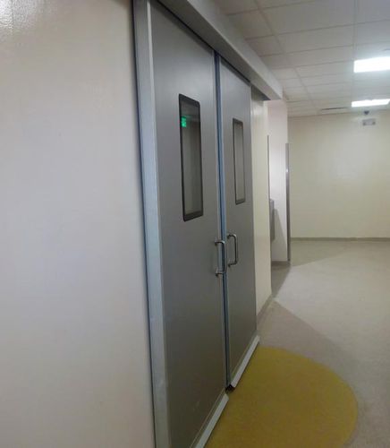 Porta scorrevole - 60 / 90 / 120 / 180 / 240 - Asturmadi - da interno / in acciaio galvanizzato / in lamiera d'acciaio