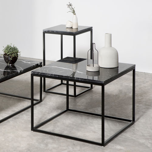 Tavolo d'appoggio contemporaneo - TOPIC  - MASIS - impiallacciato in legno / in MDF laccato / in marmo