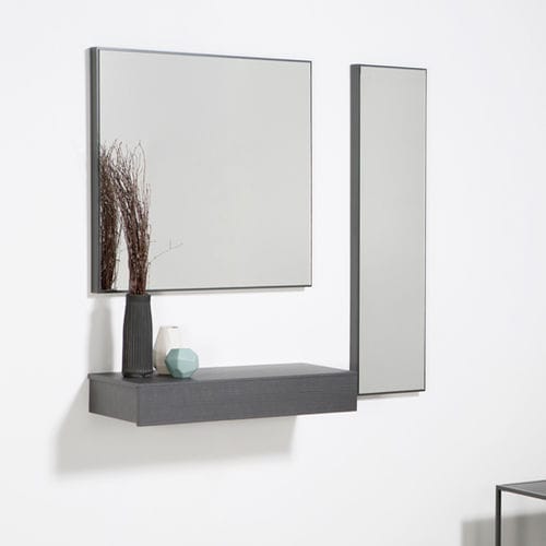 Specchio a muro - ESTIL - MASIS - contemporaneo / rettangolare / in legno