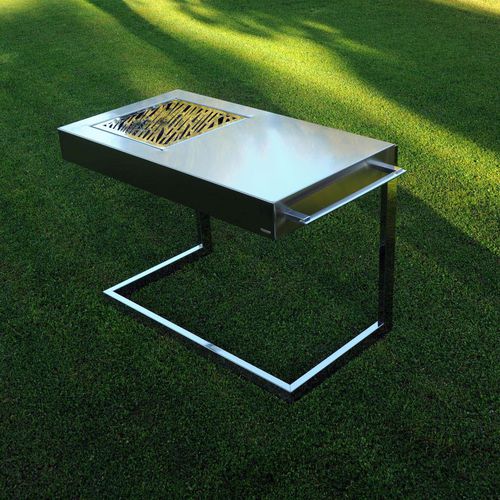Barbecue a carbonella - AKAN FORCE - Fesfoc - da parete / da appoggio / in acciaio inossidabile