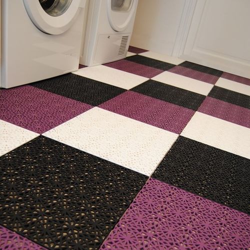 Piastrella in polipropilene - BERGO XL™ - Bergo flooring - liscia / perforata / da interno