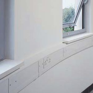 Canalina di cablaggio in alluminio - Marshall-Tufflex - in acciaio / da soffitto / a muro