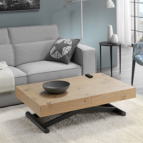 Tavolino basso contemporaneo - ACTIVA - Indesan - in rovere / in noce / in legno massiccio