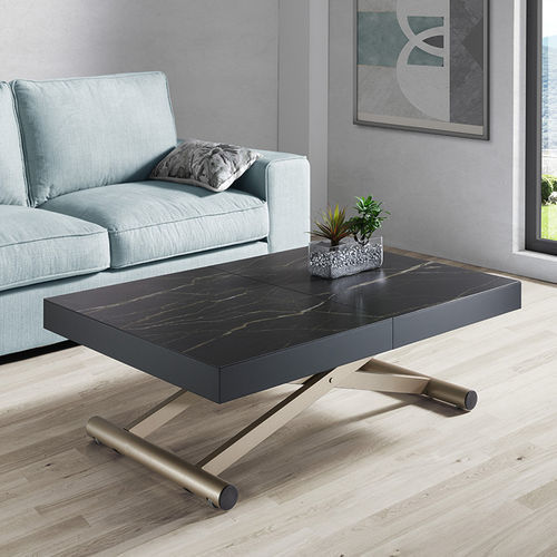 Tavolino basso contemporaneo - ACTIVA+ - Indesan - in legno / in ceramica / in melaminico