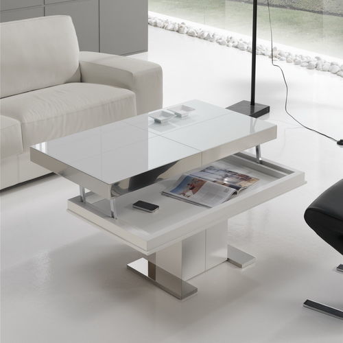 Tavolino basso contemporaneo - INTEMPO - Indesan - in vetro / in legno / in ceramica