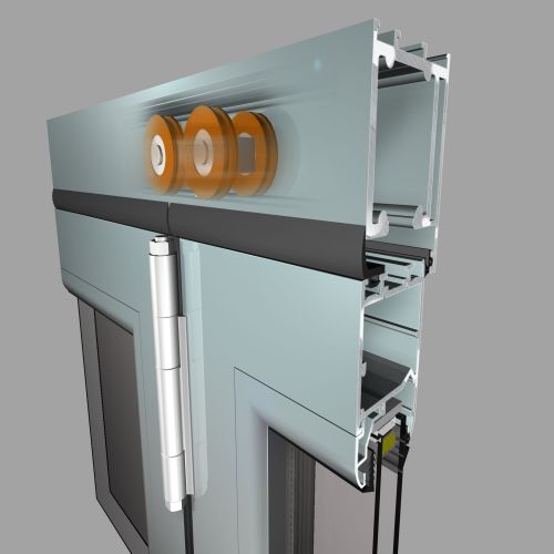 Profilato per porte in alluminio - EL 8200 FLEXI - Elvial - termoisolante