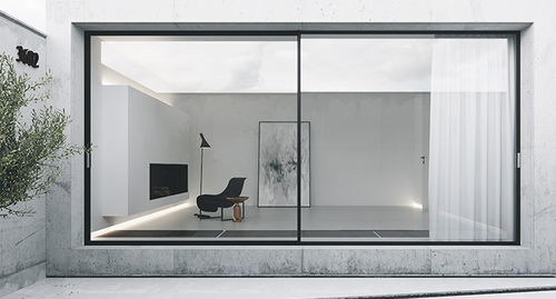 Sistema scorrevole per porta in vetro - MINIMAL LOOK - Elvial