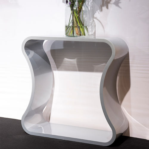 Consolle contemporanea - ONDA - R&J Luxe Furniture - in acciaio / rettangolare / per uso residenziale