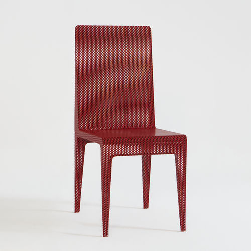Sedia contemporanea - VENTO - R&J Luxe Furniture - da interno / in lamiera forata / per uso residenziale