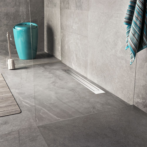 Canaletta per doccia in acciaio inossidabile spazzolato - MODULO DESIGN Z-4 - ESS Easy Drain - ad alta resistenza
