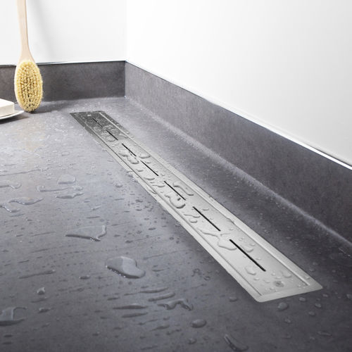 Canaletta per doccia in acciaio inossidabile spazzolato - EDVIN-M2-700-35 - ESS Easy Drain - ad alta resistenza