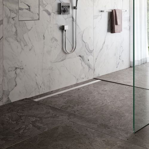 Canaletta per doccia in acciaio inossidabile spazzolato - MODULO DESIGN Z-2 - ESS Easy Drain - ad alta resistenza