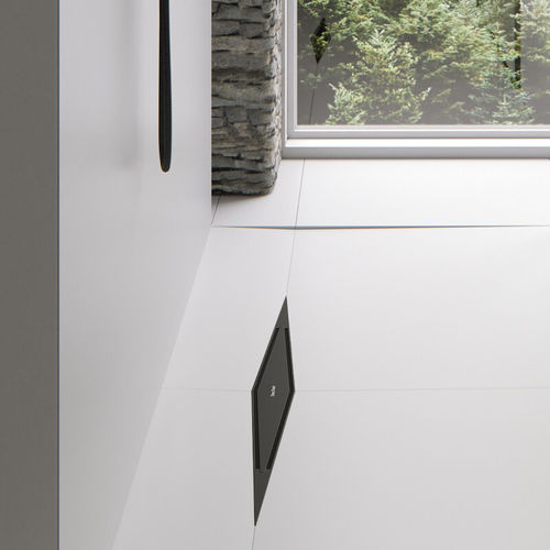 Canaletta per doccia in acciaio inossidabile spazzolato - BLACK TAF - ESS Easy Drain - ad alta resistenza