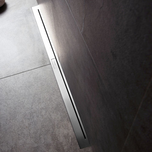 Canaletta per doccia in acciaio inossidabile spazzolato - NANO WALL - ESS Easy Drain - ad alta resistenza