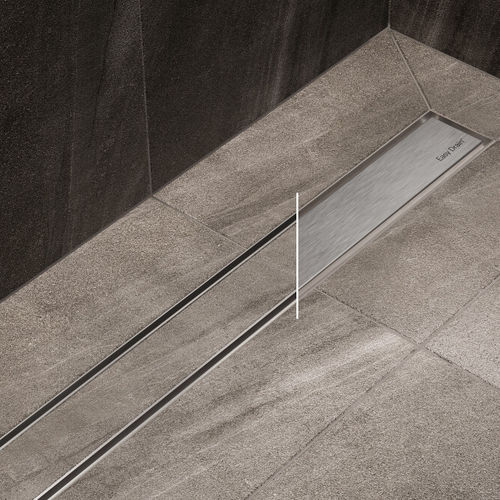 Canaletta per doccia in acciaio inossidabile spazzolato - STEPS - ESS Easy Drain - ad alta resistenza