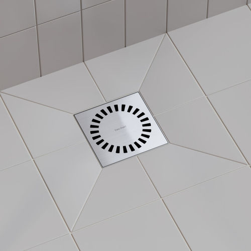Scarico per doccia in acciaio inossidabile spazzolato - AQUAB-15X15 - ESS Easy Drain