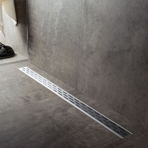 Canaletta per doccia in acciaio inossidabile spazzolato - EDCOMFF 500-30 - ESS Easy Drain - ad alta resistenza