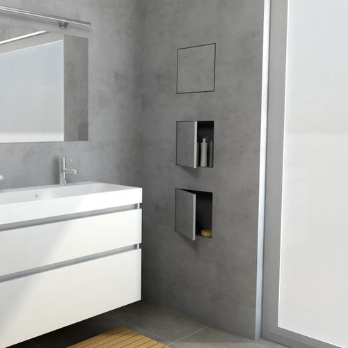 Nicchia in acciaio inossidabile - T-BOX  - ESS Easy Drain - rettangolare / quadrata / da bagno