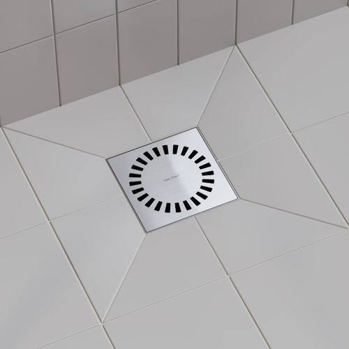Piatto doccia rettangolare - AQUA BRILLIANT - ESS Easy Drain - da appoggio / piastrellabile / in acciaio inossidabile