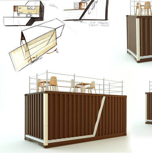 Costruzione di container contract - EK-01 - Euroelement Ltd. - per ristorante