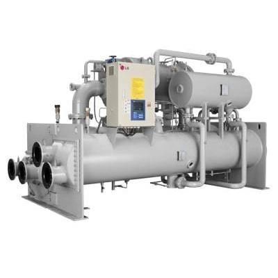 Gruppo refrigeratore a condensazione ad acqua - GCWFH - LG HVAC - con ventilatori centrifughi / a pavimento / industriale