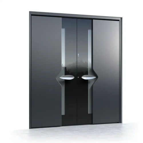 Porta d'ingresso - Ultimum Multilevel 530 GLASS - Pirnar - in alluminio / in vetro temprato / battente