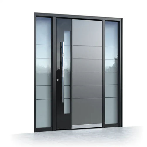 Porta d'ingresso - Ultimum Multilevel 506 GLASS - Pirnar - in alluminio / in vetro temprato / battente