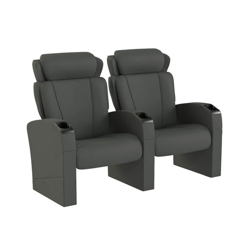 Poltrona per cinema in tessuto - OPUS - Quinette Gallay - contract / grigia / beige