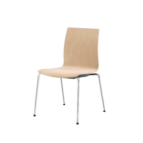 Sedia contemporanea - 2Q - Quinette Gallay - da interno / in legno compensato / con supporto in acciaio