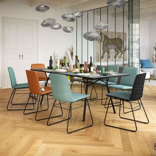 Sedia da pranzo contemporanea - 118 - freistil - da interno / in tessuto / in plastica
