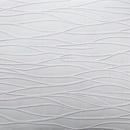 Carta da parati contemporanea - Organic  - York wallcoverings - con motivo a onde / aspetto tessuto / bianca