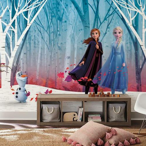 Carta da parati contemporanea - Disney Frozen 2 Woodland Tree - York wallcoverings - in vinile / con motivo per bambini / aspetto carta da parati