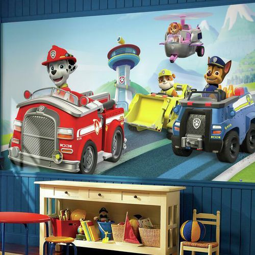 Carta da parati contemporanea - Paw Patrol Friends XL - York wallcoverings - in fibra naturale / con motivo per bambini / aspetto carta da parati