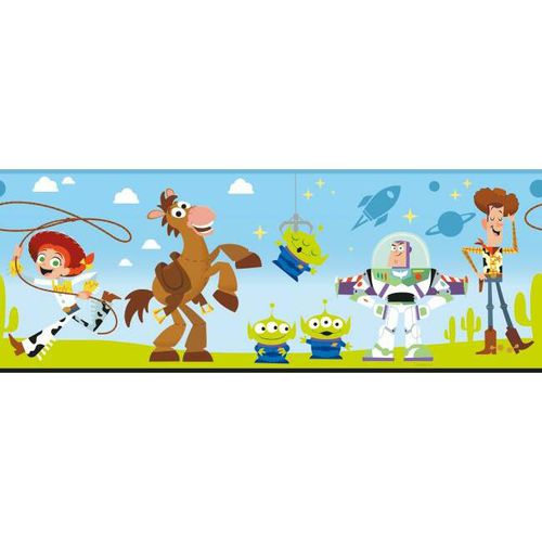 Fregio di carta da parati contemporaneo - Disney and Pixar Toy Story 4 - York wallcoverings - con motivo per bambini / blu / verde