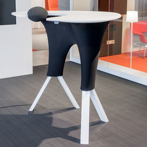 Scrivania contemporanea - STEP IN - INTO Concept - in MDF / in acciaio / per lo smartworking
