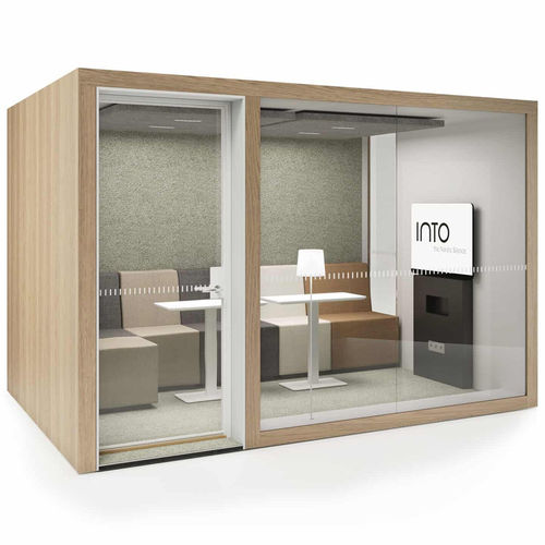 Ufficio POD acustico - POD 4 - INTO Concept - in vetro / in MDF / per open space