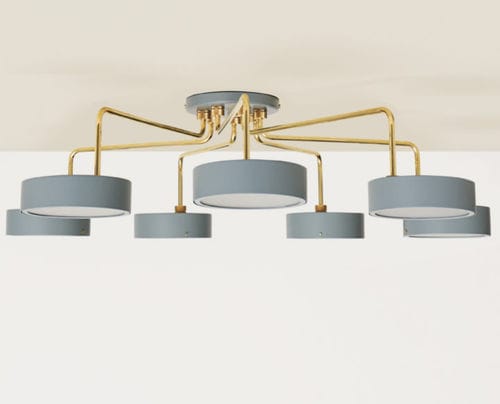 Lampadario contemporaneo - PETITE MACHINE - MADE BY HAND - in vetro / in ottone