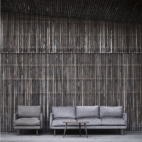 Divano design scandinavo - EMO - Bruunmunch Furniture ApS - da sala / in tessuto / grigio