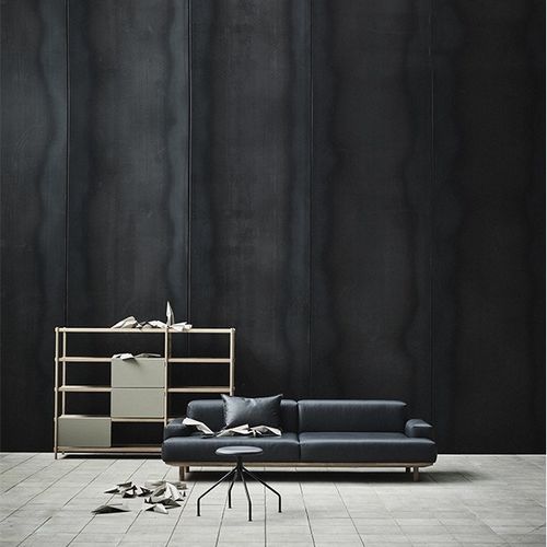 Divano design scandinavo - REASON - Bruunmunch Furniture ApS - in tessuto / per cuscini / blu