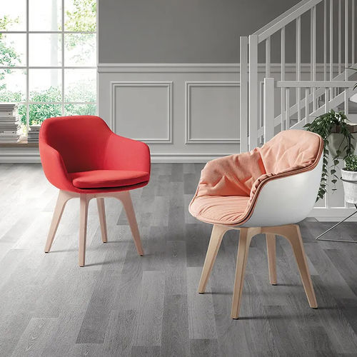 Sedia contemporanea - LAP 4012 - DRESSY - da interno / in tessuto / con supporto in faggio