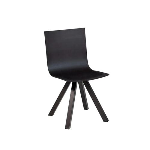 Sedia contemporanea - MARAIS B3 - DRESSY - da interno / in legno / con supporto in metallo