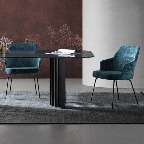 Sedia contemporanea - NUBO 4100 - DRESSY - da interno / in tessuto / con supporto in metallo
