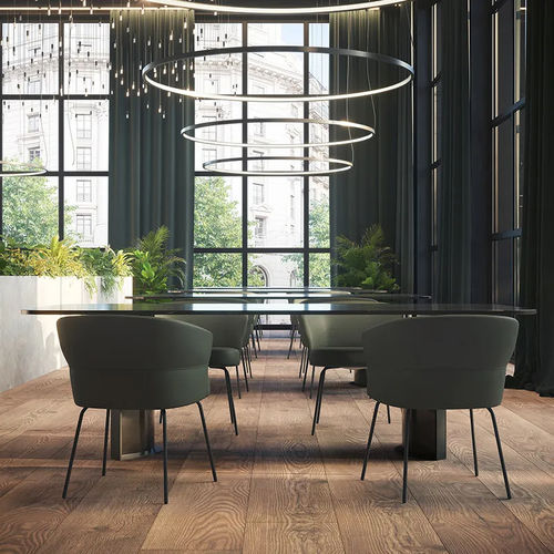 Sedia contemporanea - NUBO 4105 - DRESSY - da interno / in tessuto / in pelle