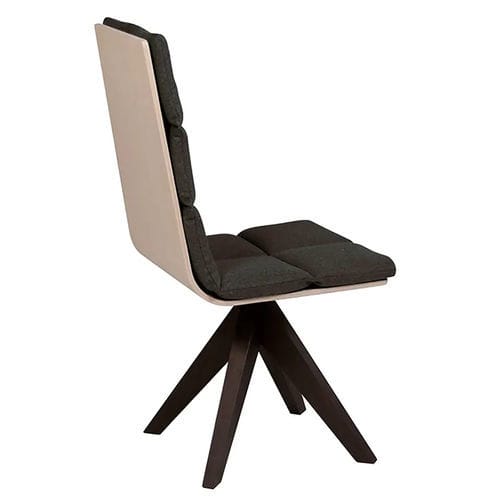 Sedia contemporanea - TAIGA H2 - DRESSY - da interno / in tessuto / con supporto in frassino