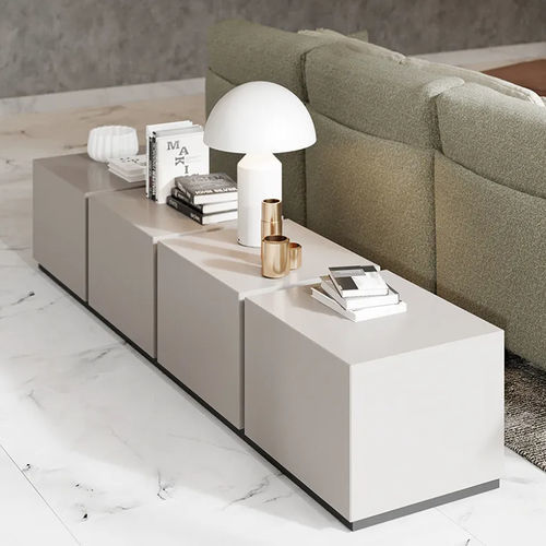Mobile porta TV contemporaneo - MILES H56 - DRESSY - lowboard / in MDF / in metallo
