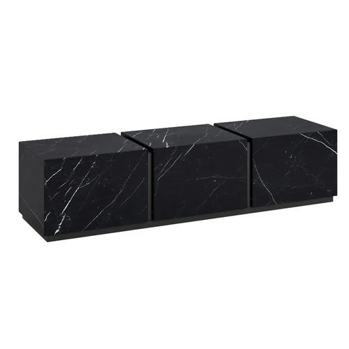 Mobile porta TV contemporaneo - MILES H43 - DRESSY - lowboard / in MDF / in metallo