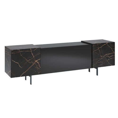 Credenza contemporanea - MILES H73 - DRESSY - in legno laccato / in MDF / in metallo